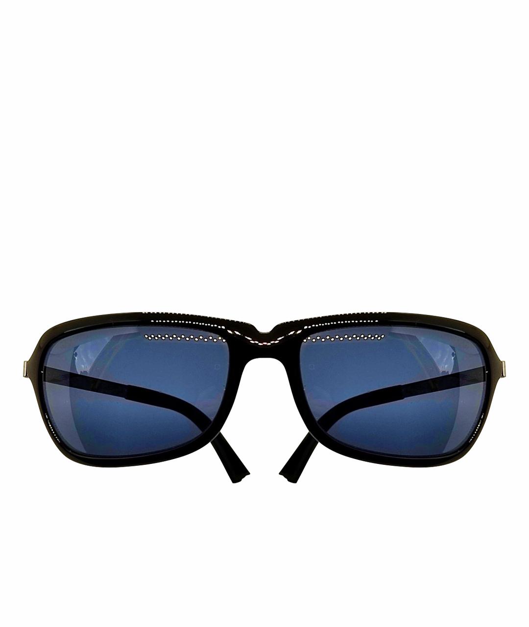 SILHOUETTE Черные металлические солнцезащитные очки, фото 1
