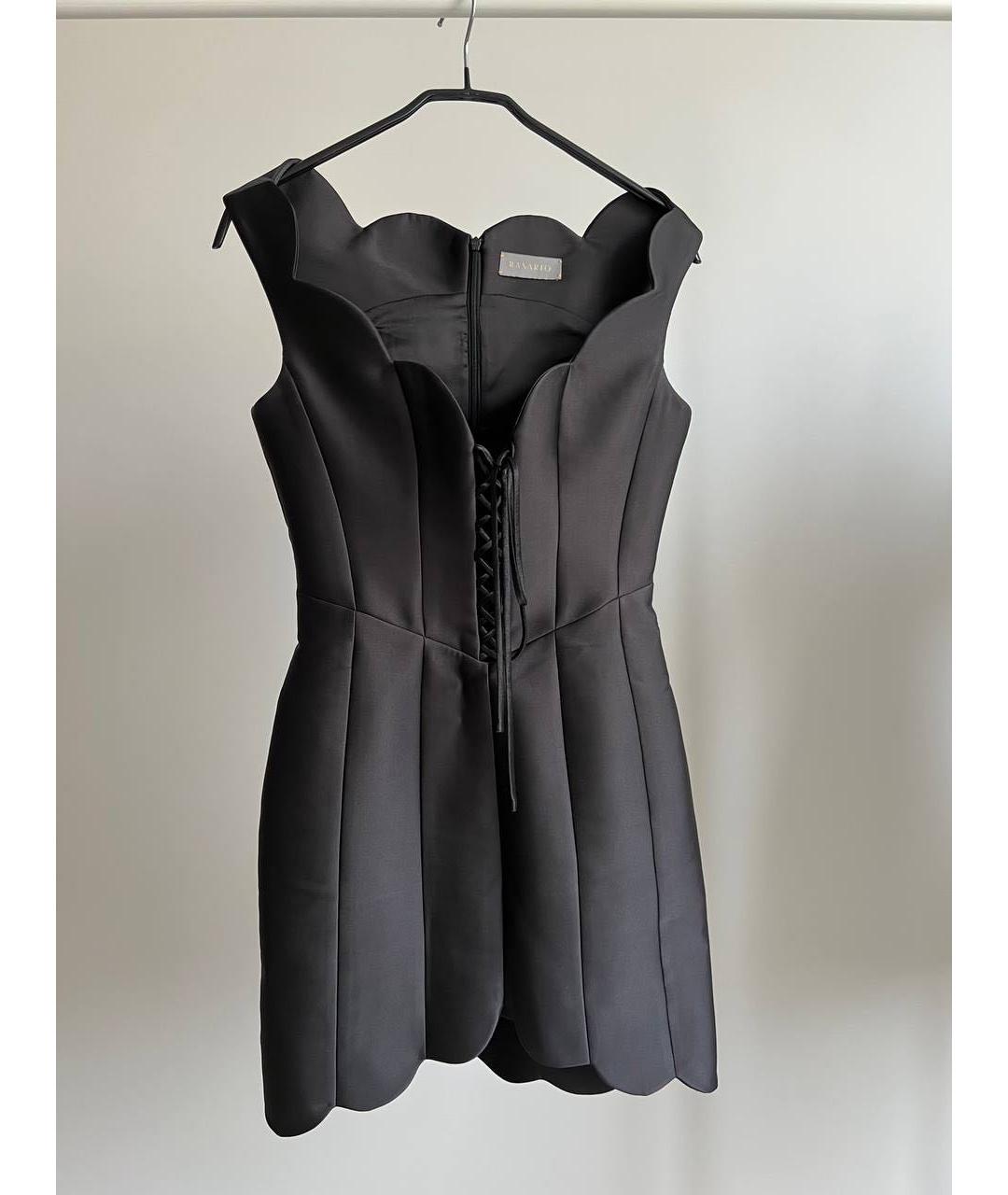 RASARIO Черное полиэстеровое коктейльное платье, фото 5