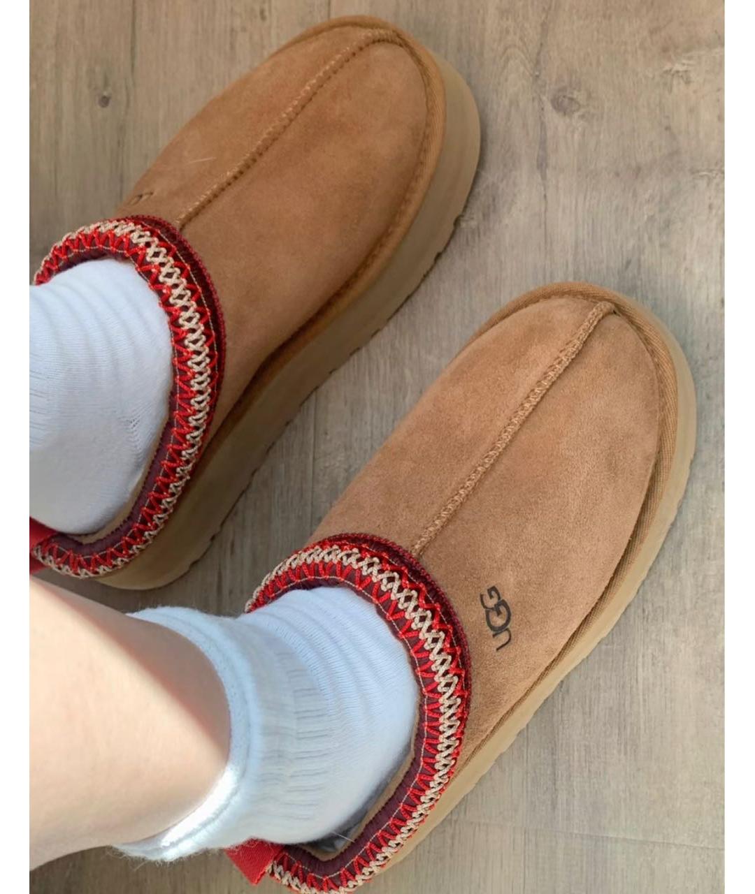 UGG AUSTRALIA Бежевые замшевые ботинки, фото 6