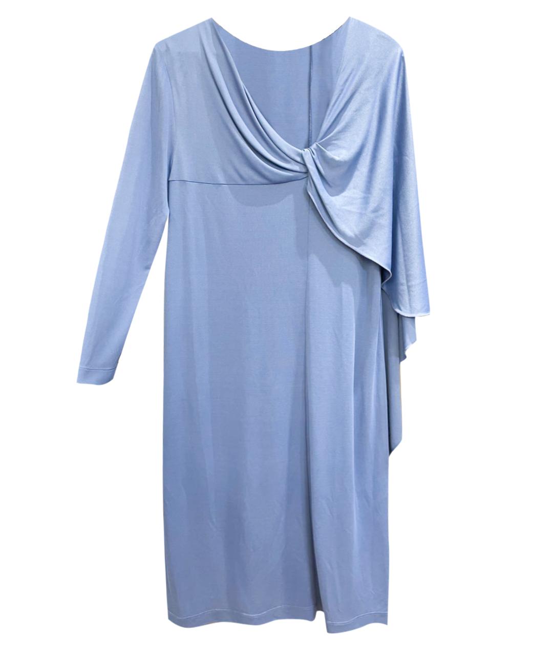 ALBERTA FERRETTI Голубое коктейльное платье, фото 1