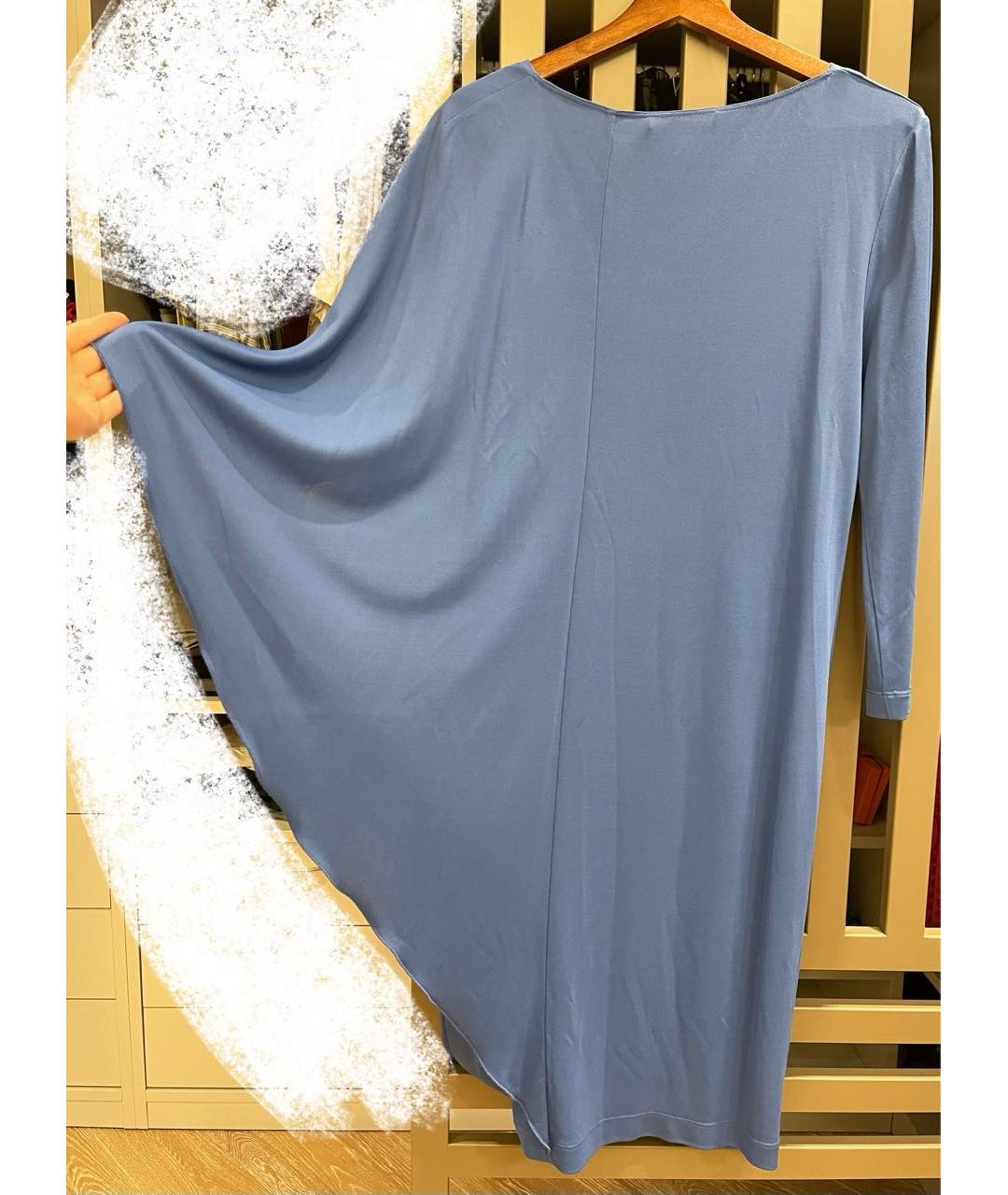 ALBERTA FERRETTI Голубое коктейльное платье, фото 2