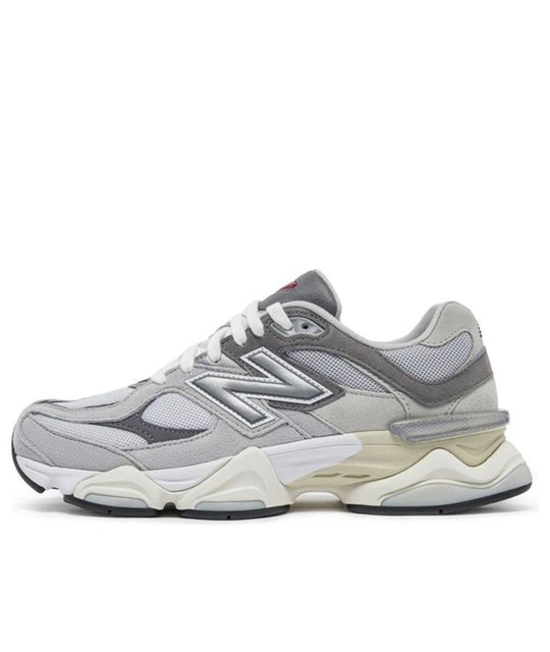 NEW BALANCE Серые замшевые низкие кроссовки / кеды, фото 5