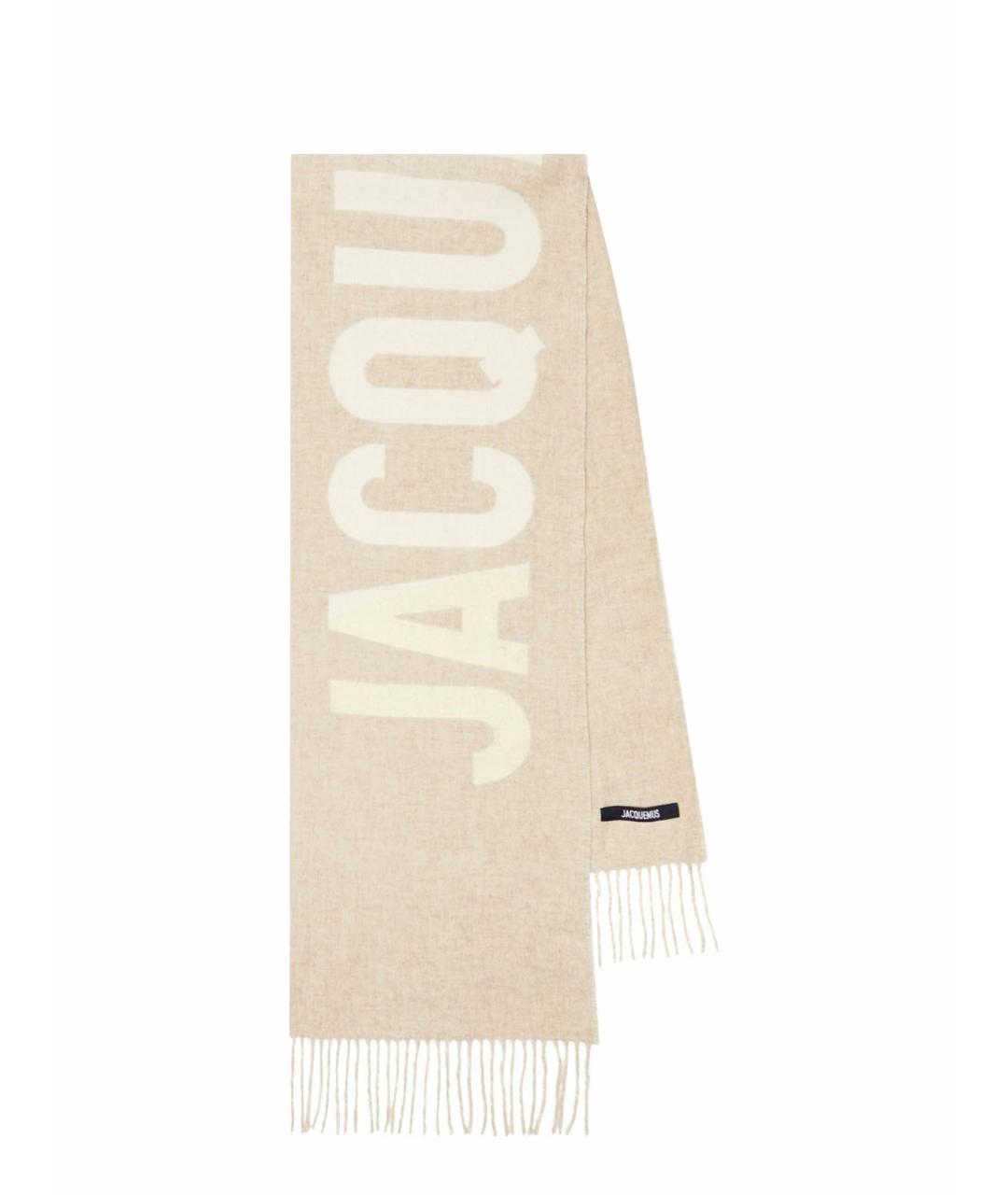 JACQUEMUS Бежевый шарф, фото 1