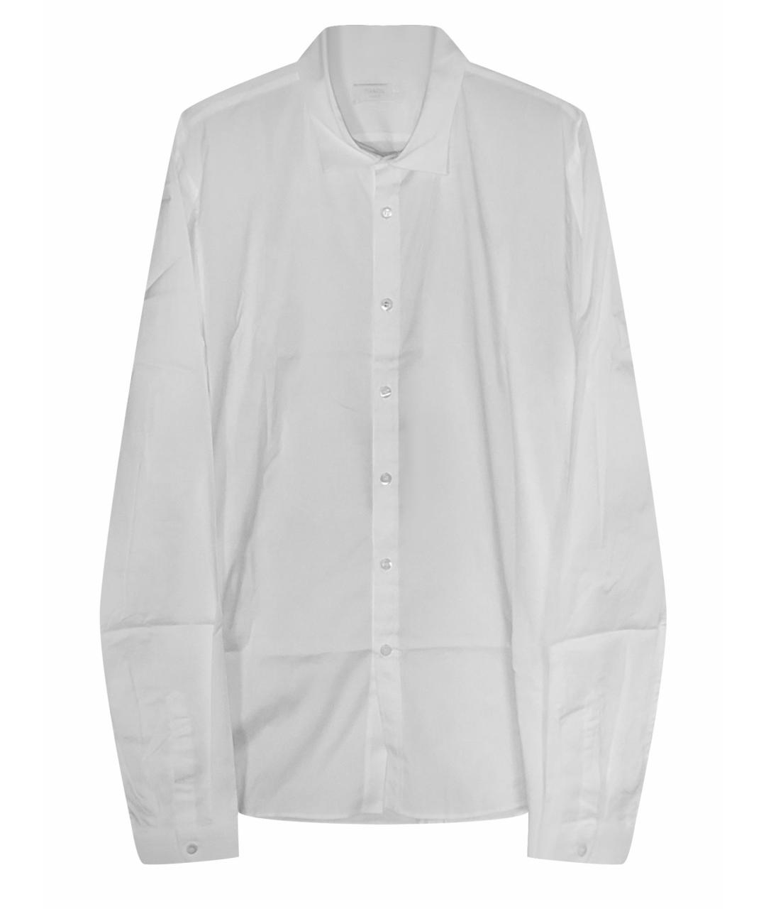 PRADA Белая хлопковая классическая рубашка, фото 1