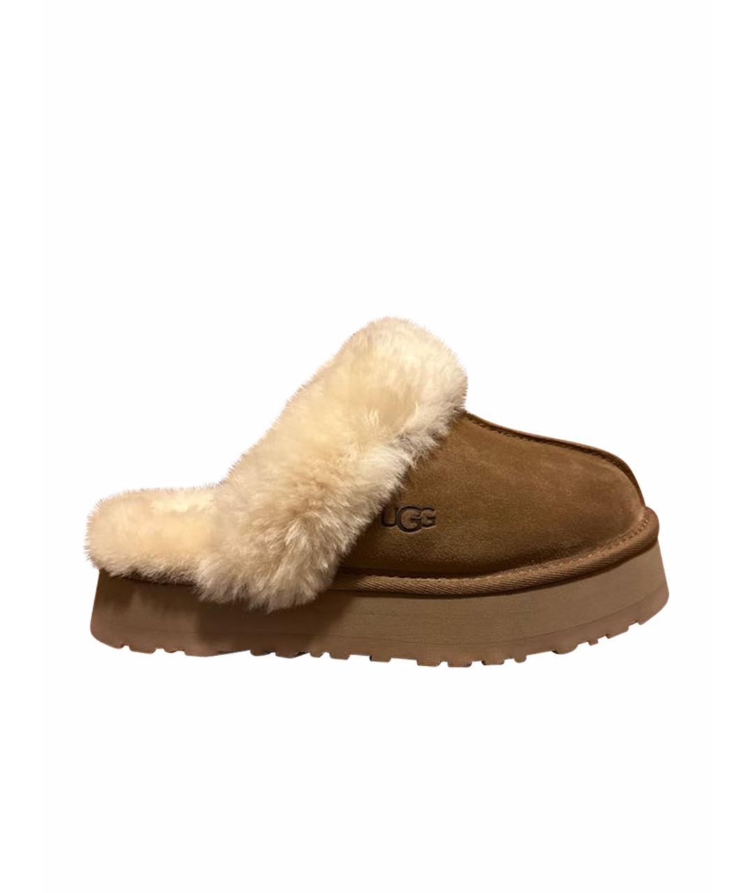 UGG AUSTRALIA Бежевые мюли, фото 1