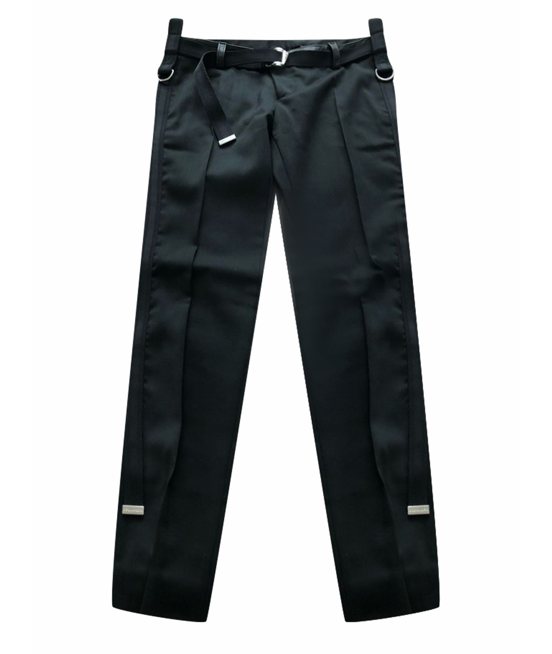 DSQUARED2 Черные полиэстеровые прямые брюки, фото 1