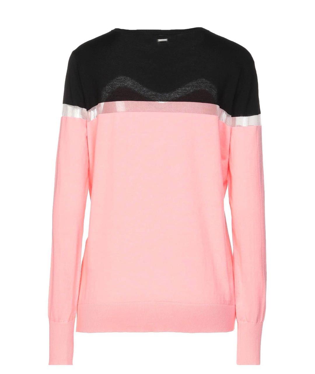 ARMANI EXCHANGE Розовый хлопковый джемпер / свитер, фото 2