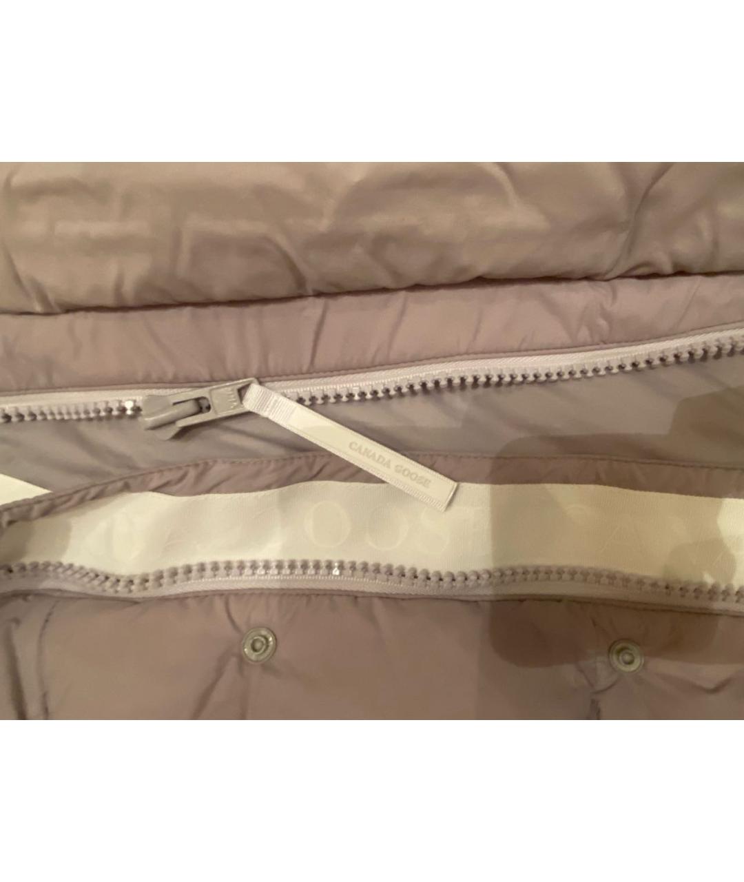 CANADA GOOSE Серый полиамидовый пуховик, фото 7