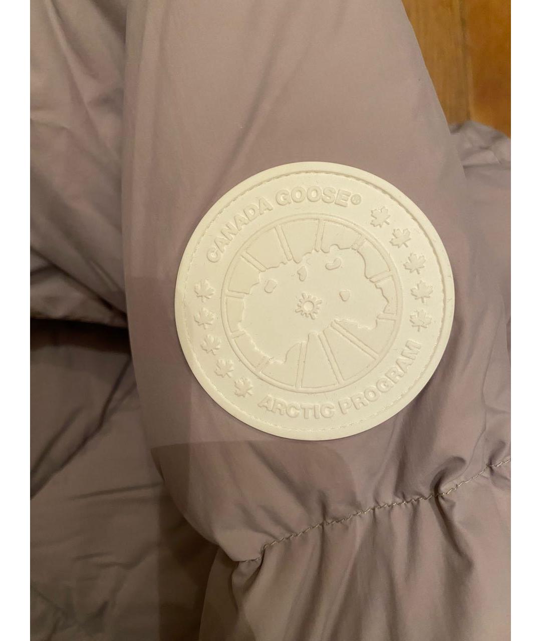 CANADA GOOSE Серый полиамидовый пуховик, фото 6