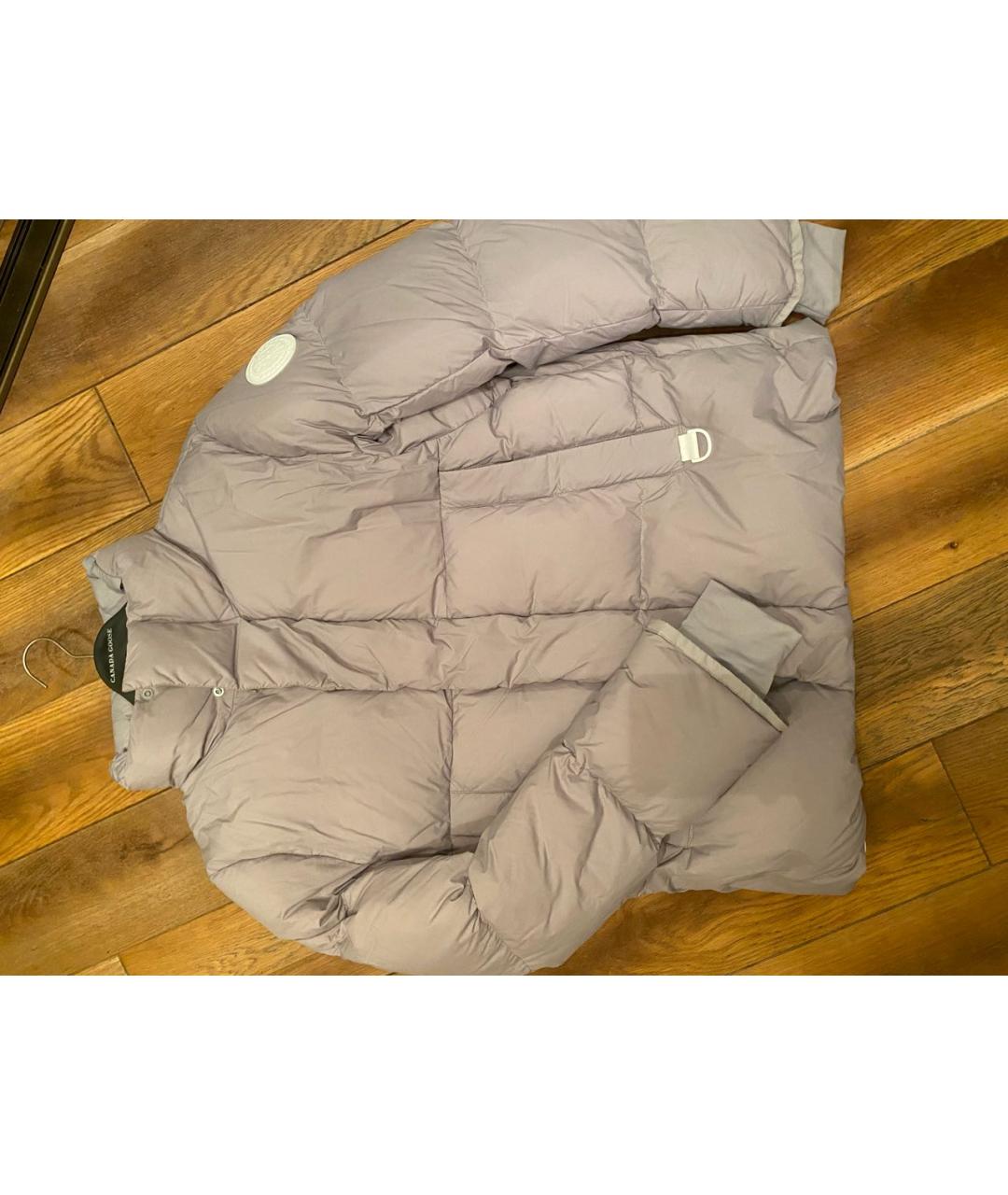 CANADA GOOSE Серый полиамидовый пуховик, фото 9