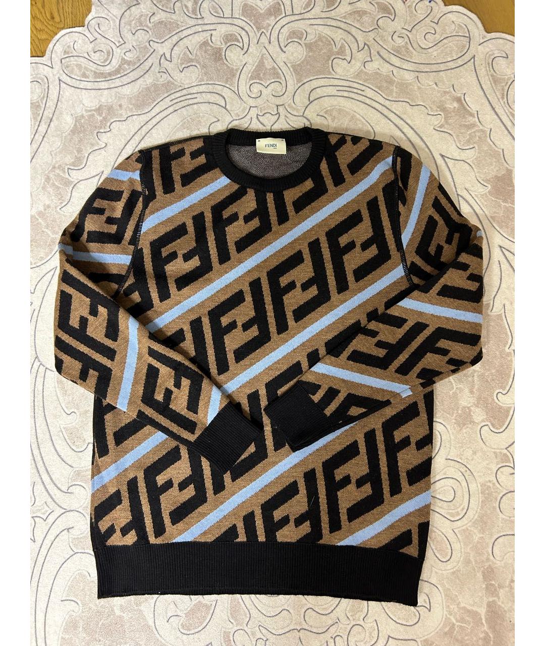 FENDI Мульти шерстяной джемпер / свитер, фото 4