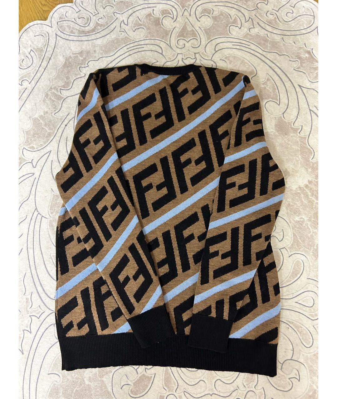 FENDI Мульти шерстяной джемпер / свитер, фото 2