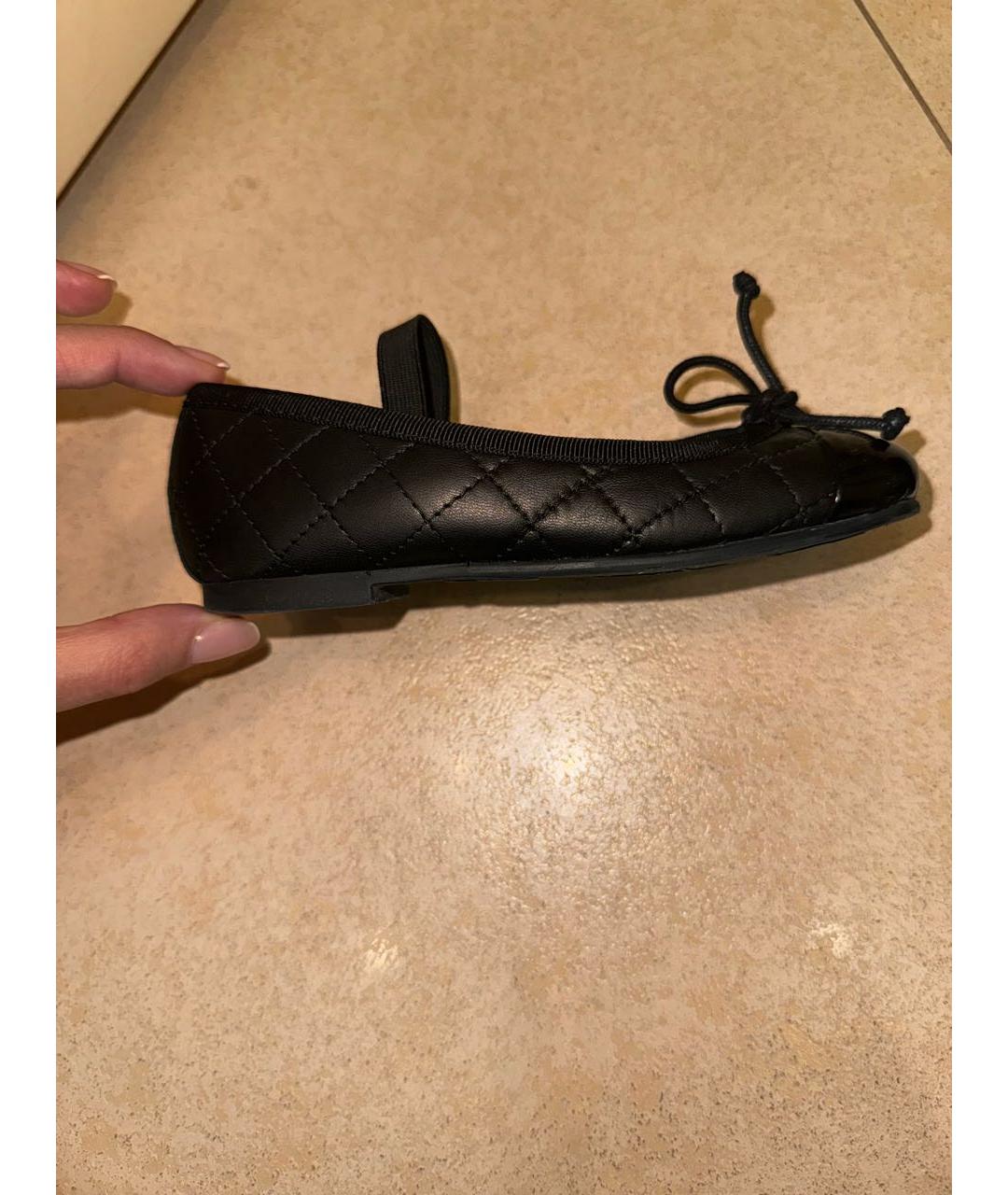 PRETTY BALLERINAS Черные кожаные туфли, фото 7