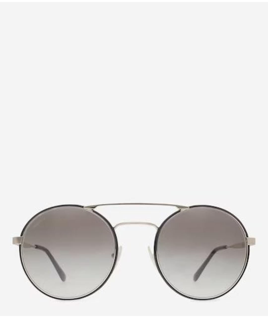 PRADA Антрацитовые металлические солнцезащитные очки, фото 8