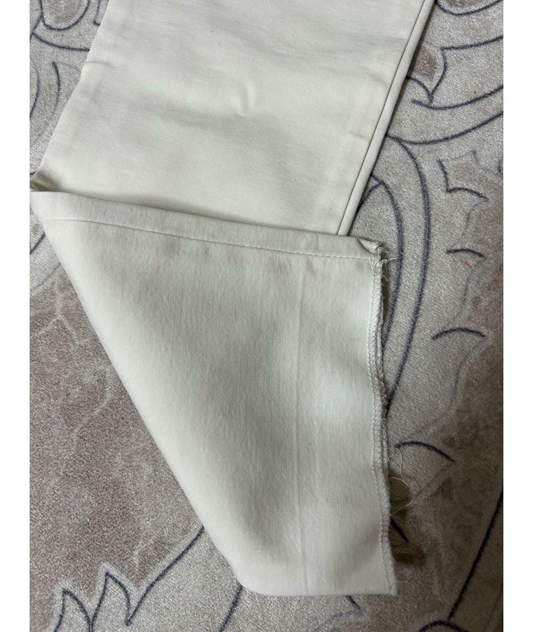 THEORY Белые вискозные брюки узкие, фото 4