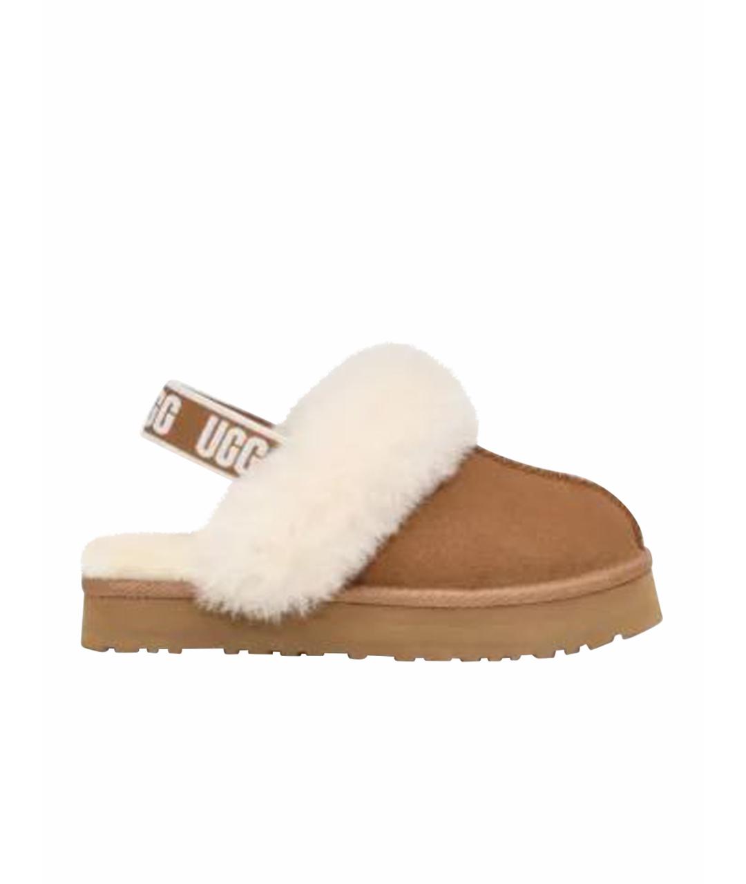 UGG AUSTRALIA Коричневые кожаные ботинки, фото 1