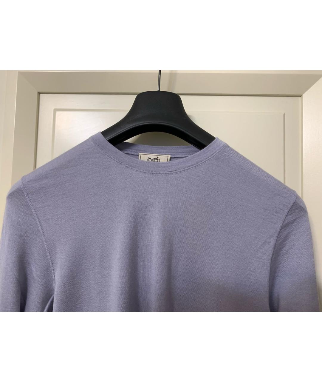HERMES PRE-OWNED Голубой кашемировый джемпер / свитер, фото 7