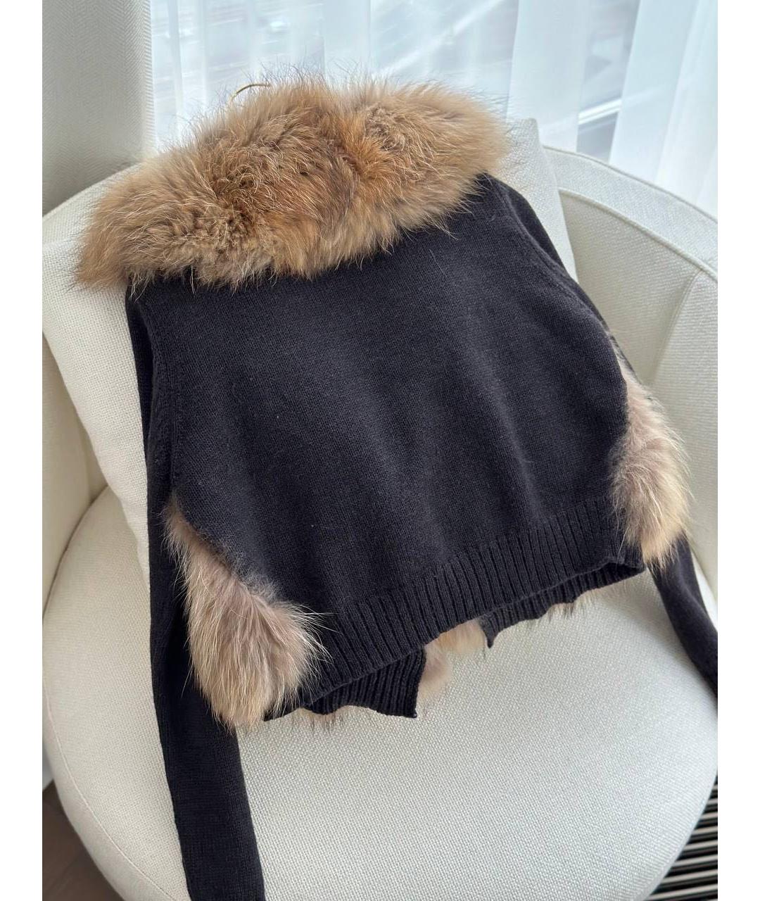 HAUTE HIPPIE Меховой кардиган, фото 3