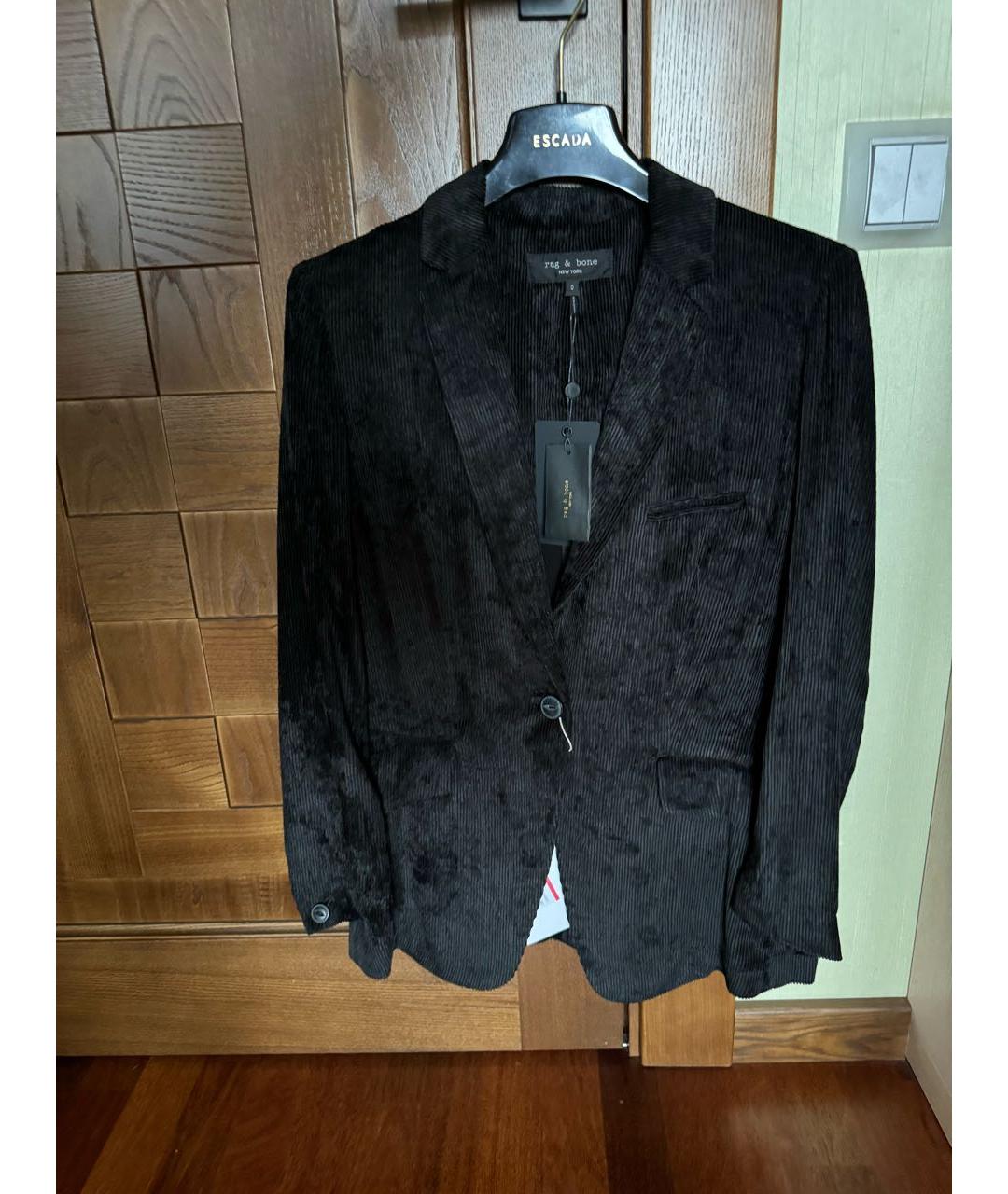 RAG&BONE Черный вискозный жакет/пиджак, фото 2
