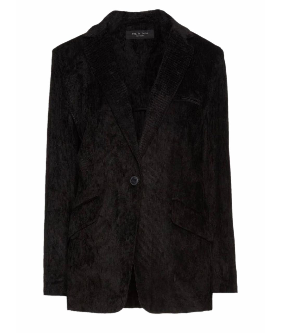 RAG&BONE Черный вискозный жакет/пиджак, фото 1