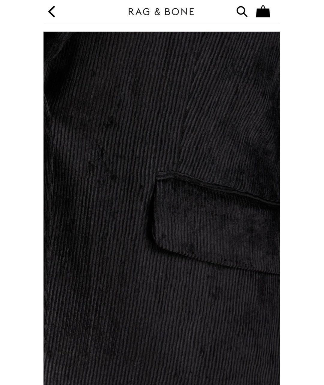 RAG&BONE Черный вискозный жакет/пиджак, фото 7
