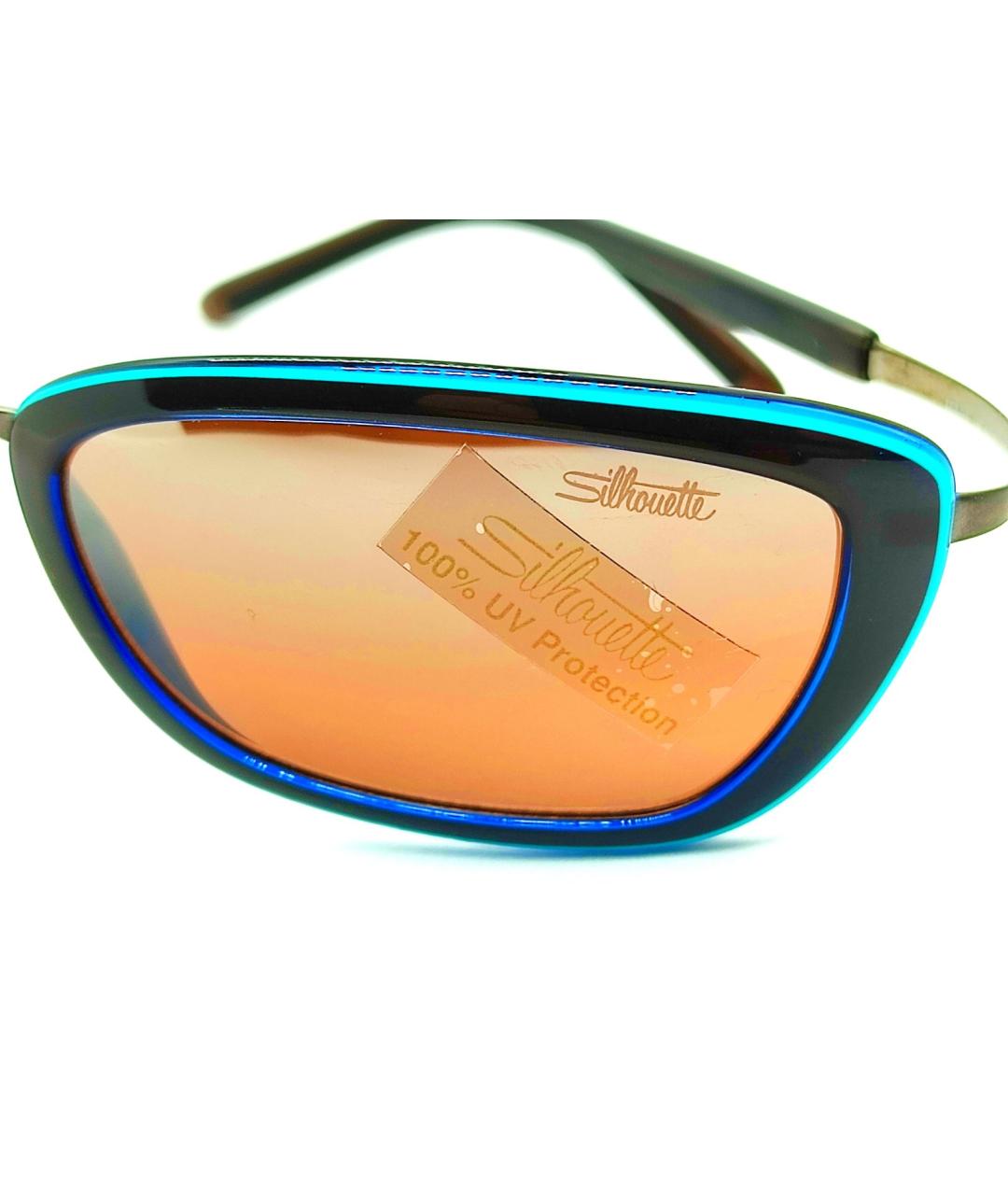 SILHOUETTE Горчичные металлические солнцезащитные очки, фото 8