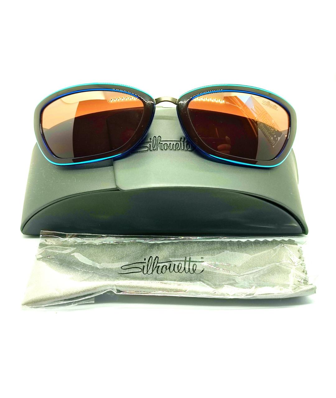 SILHOUETTE Горчичные металлические солнцезащитные очки, фото 2