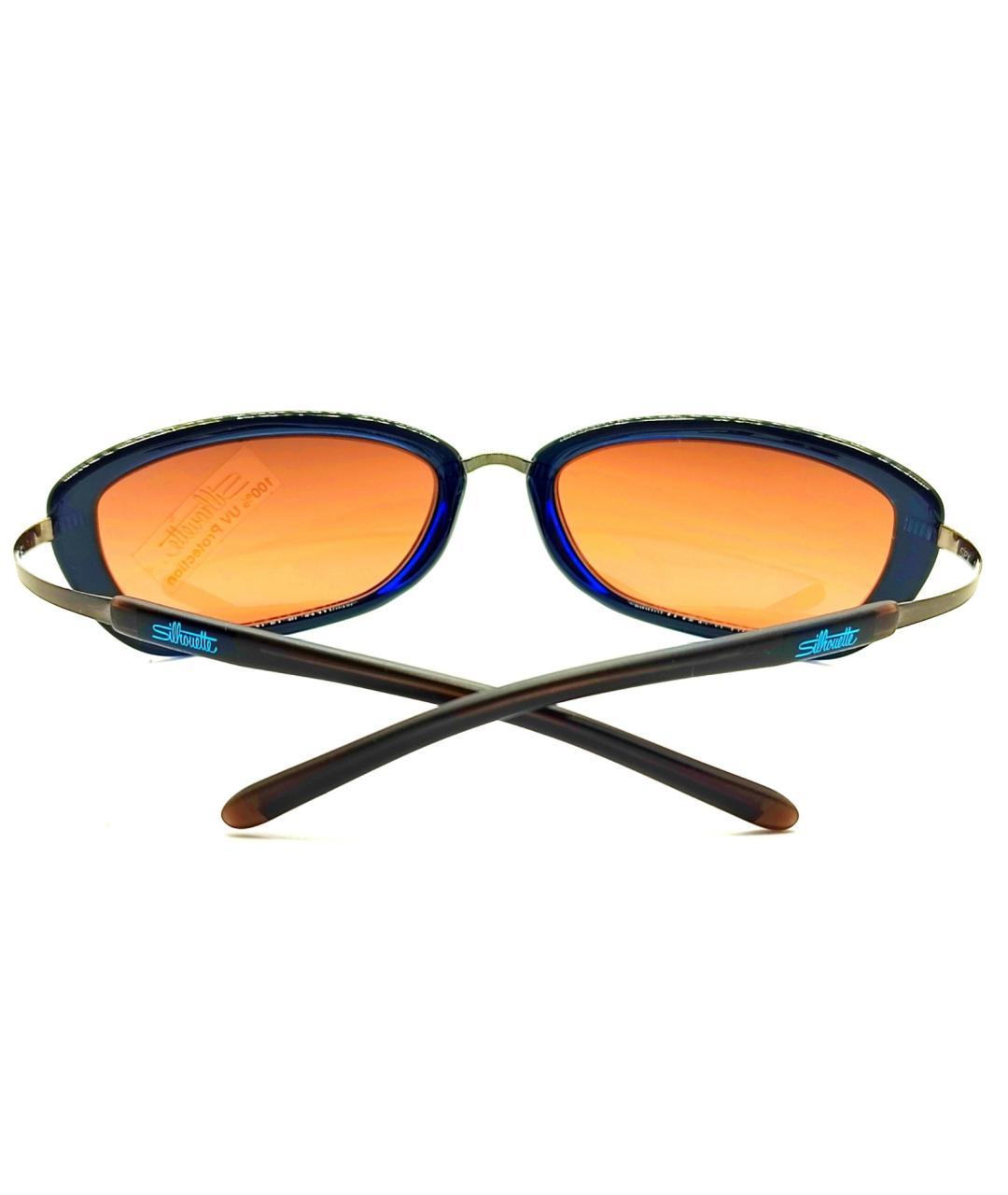 SILHOUETTE Горчичные металлические солнцезащитные очки, фото 7
