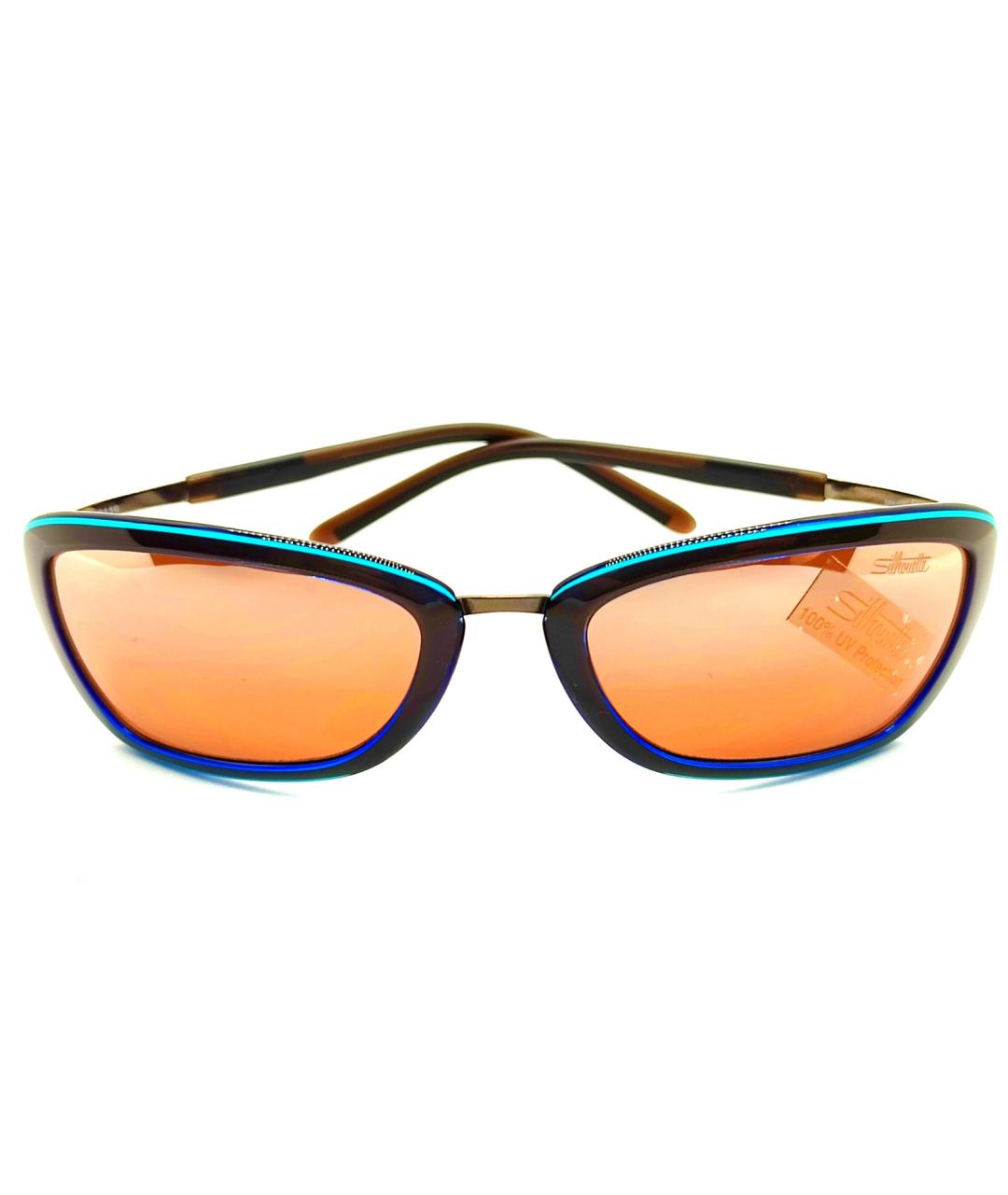 SILHOUETTE Горчичные металлические солнцезащитные очки, фото 9
