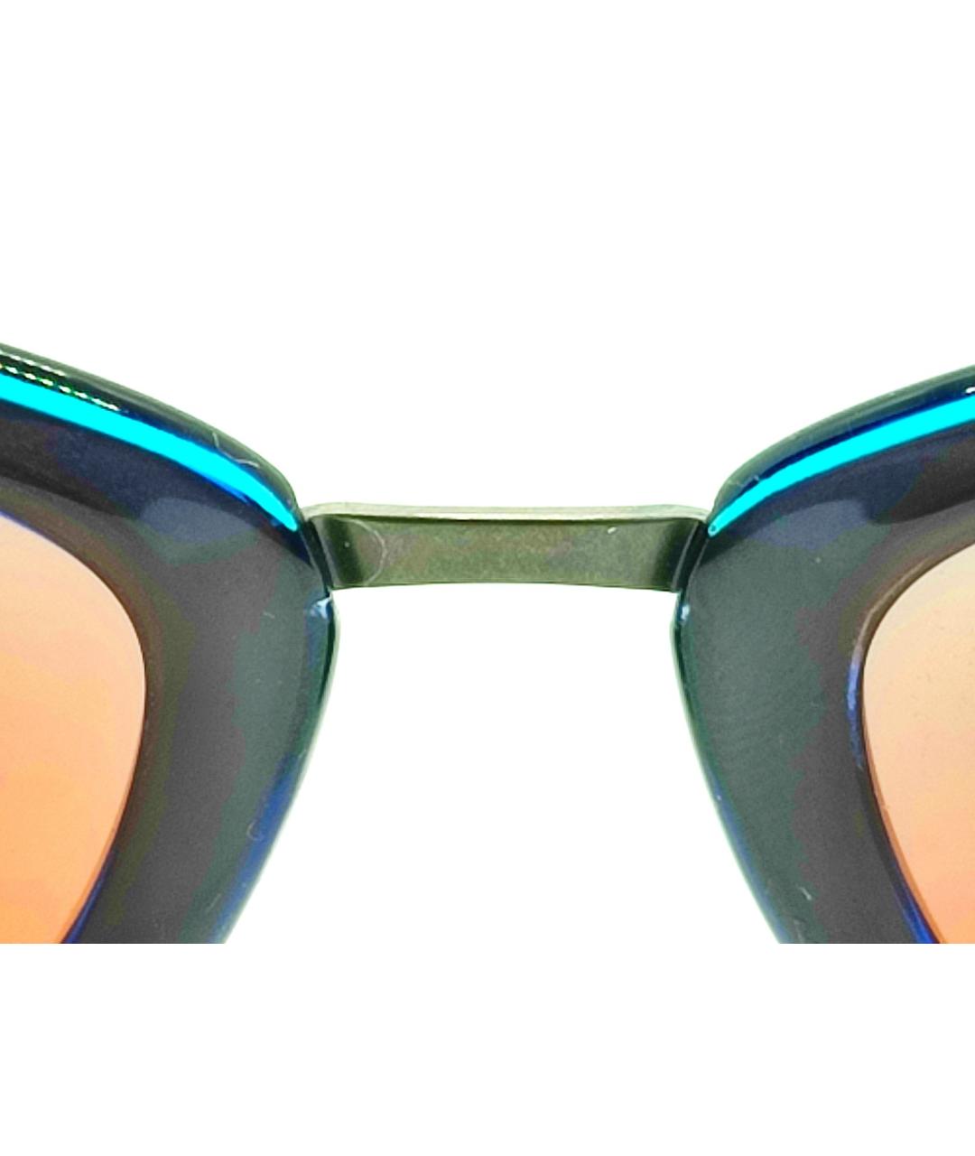 SILHOUETTE Горчичные металлические солнцезащитные очки, фото 5