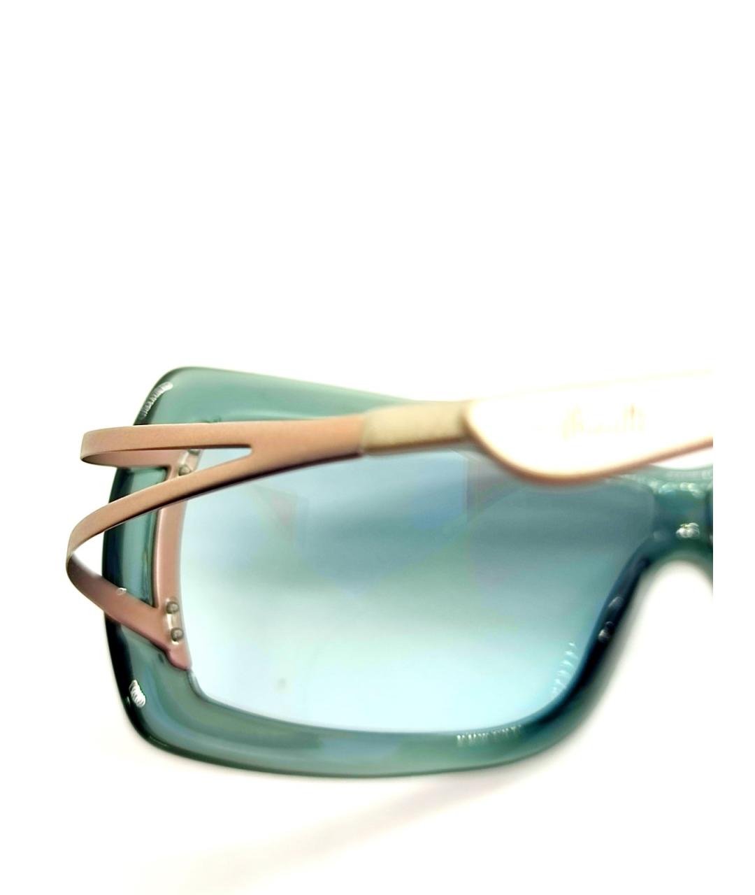SILHOUETTE Бирюзовые металлические солнцезащитные очки, фото 5