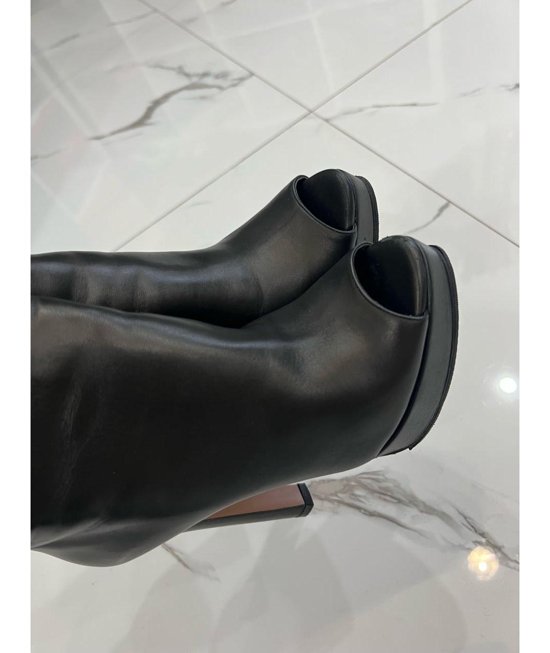 PRADA Черные кожаные ботильоны, фото 4
