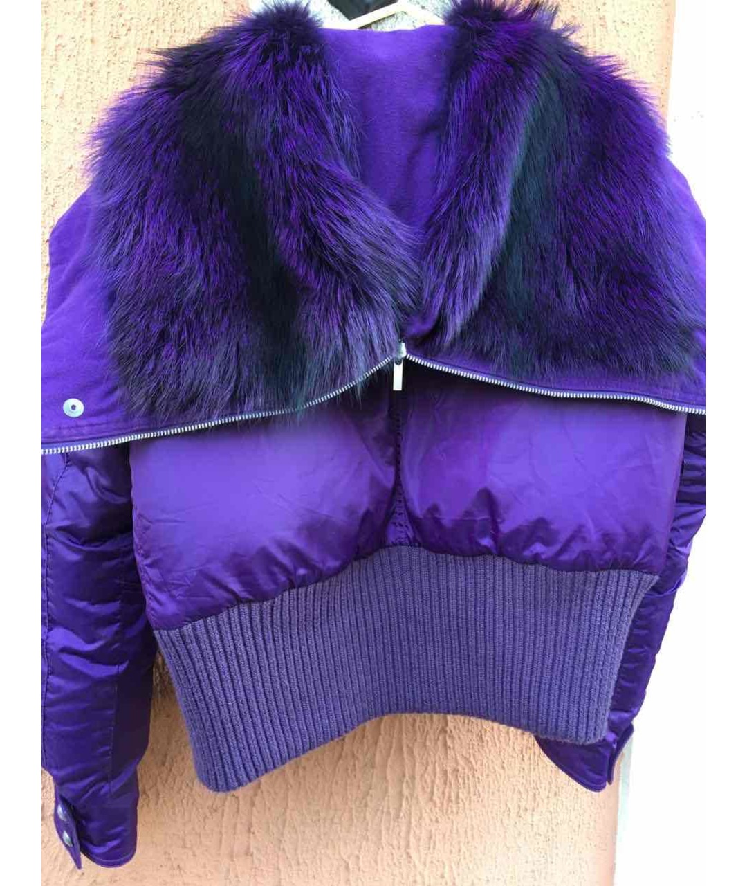 GIANFRANCO FERRE Фиолетовая меховая куртка, фото 2