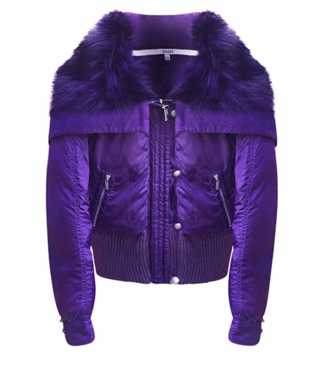 GIANFRANCO FERRE Фиолетовая меховая куртка, фото 1
