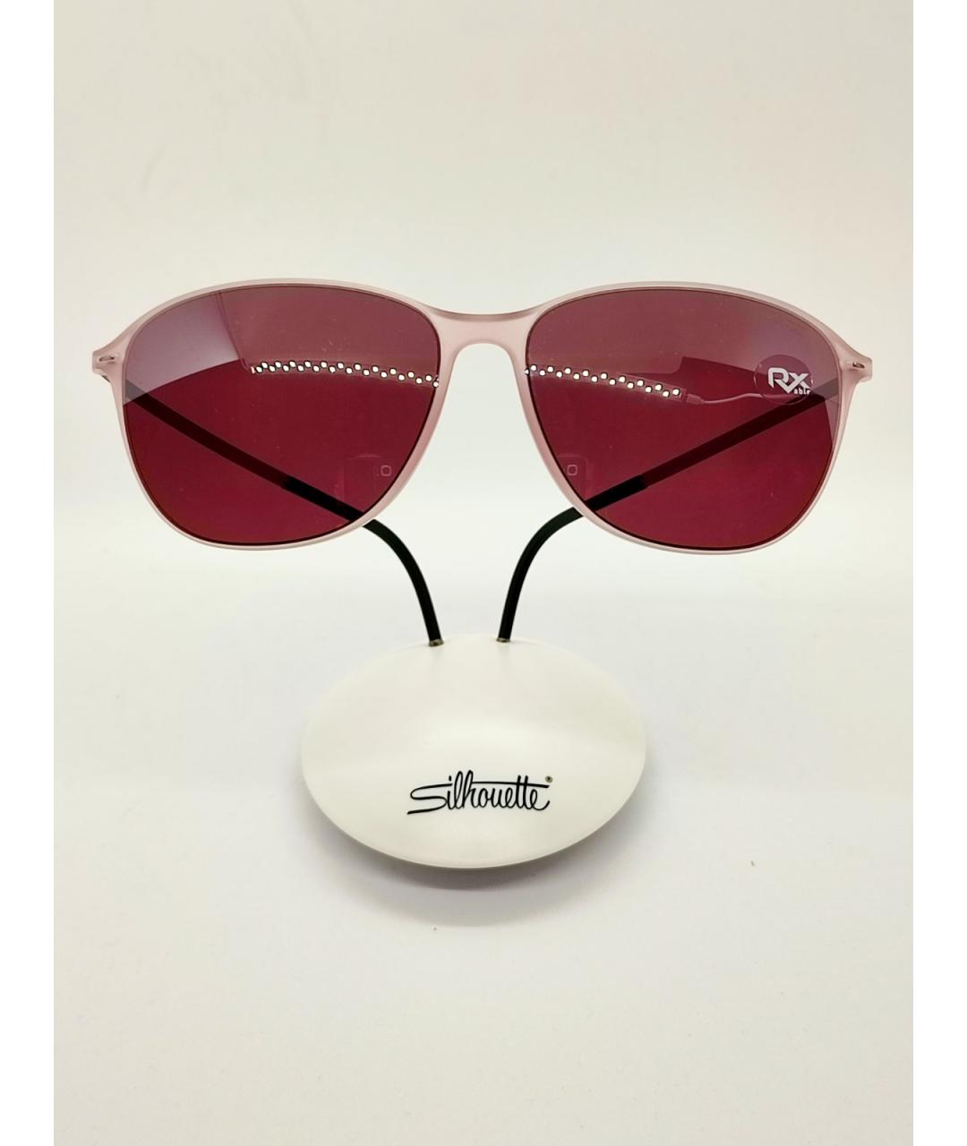 SILHOUETTE Розовые металлические солнцезащитные очки, фото 8