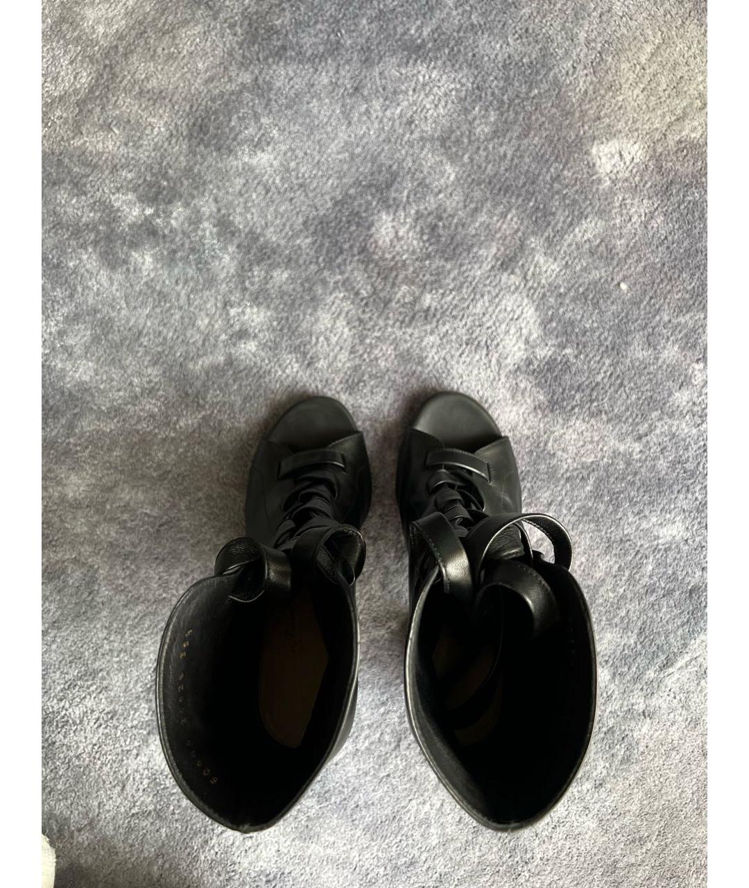 GIANVITO ROSSI Черные кожаные ботильоны, фото 3