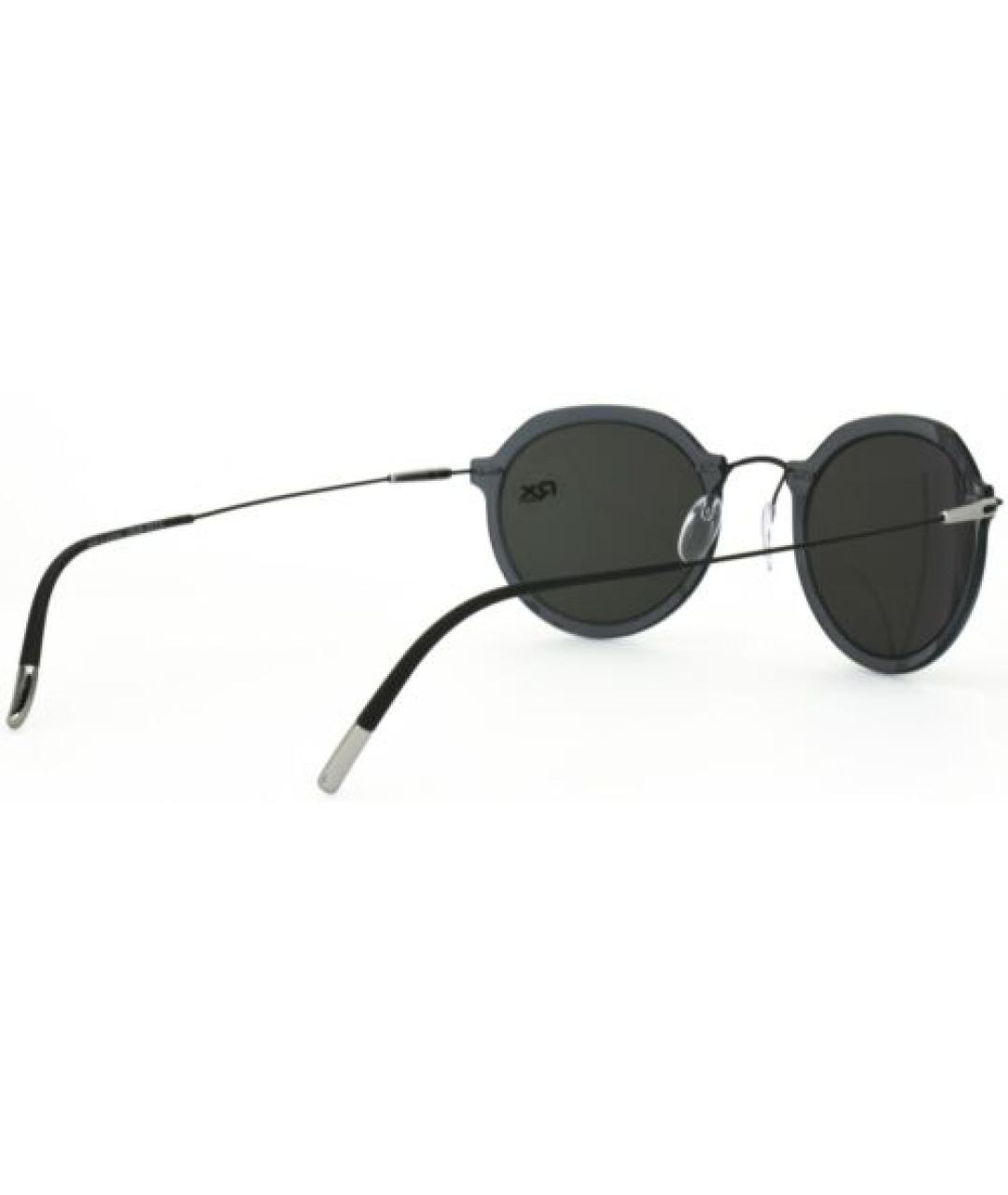 SILHOUETTE Белые металлические солнцезащитные очки, фото 4