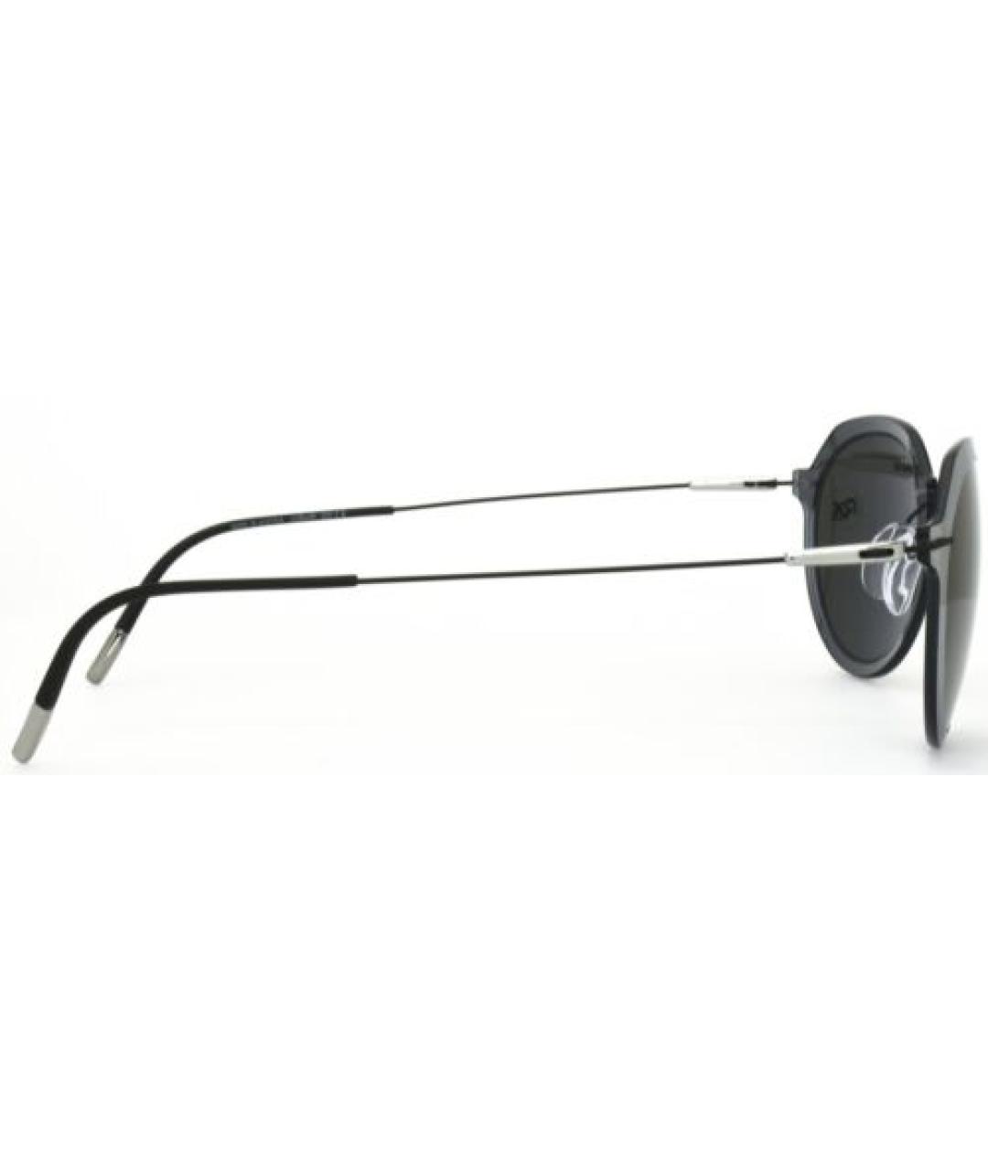 SILHOUETTE Белые металлические солнцезащитные очки, фото 3