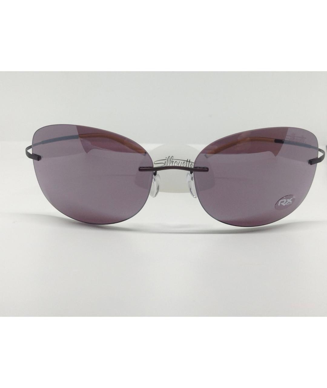 SILHOUETTE Фиолетовые металлические солнцезащитные очки, фото 9