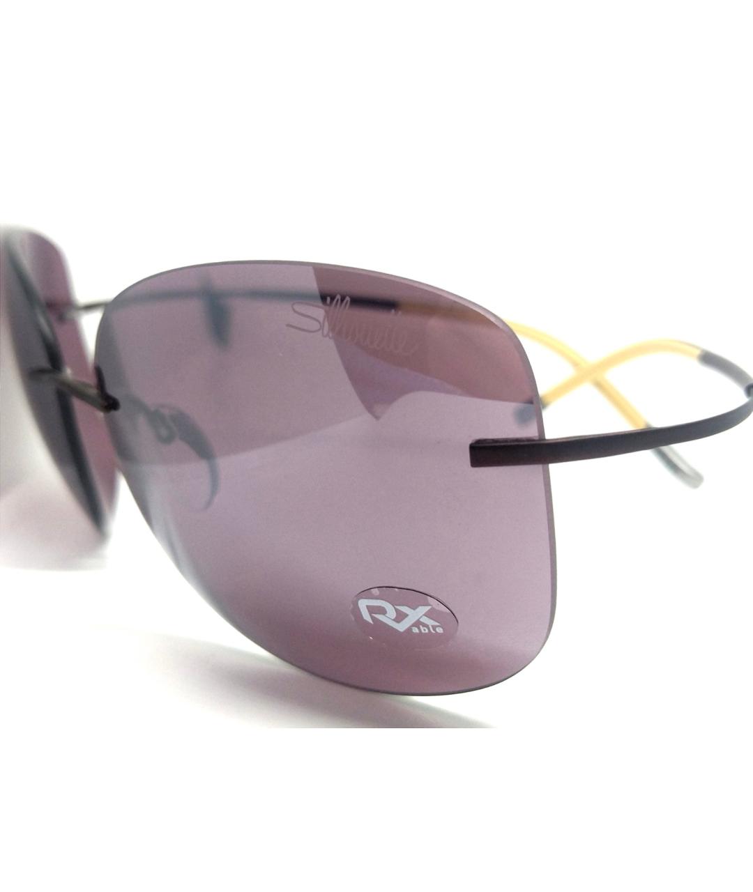 SILHOUETTE Фиолетовые металлические солнцезащитные очки, фото 6