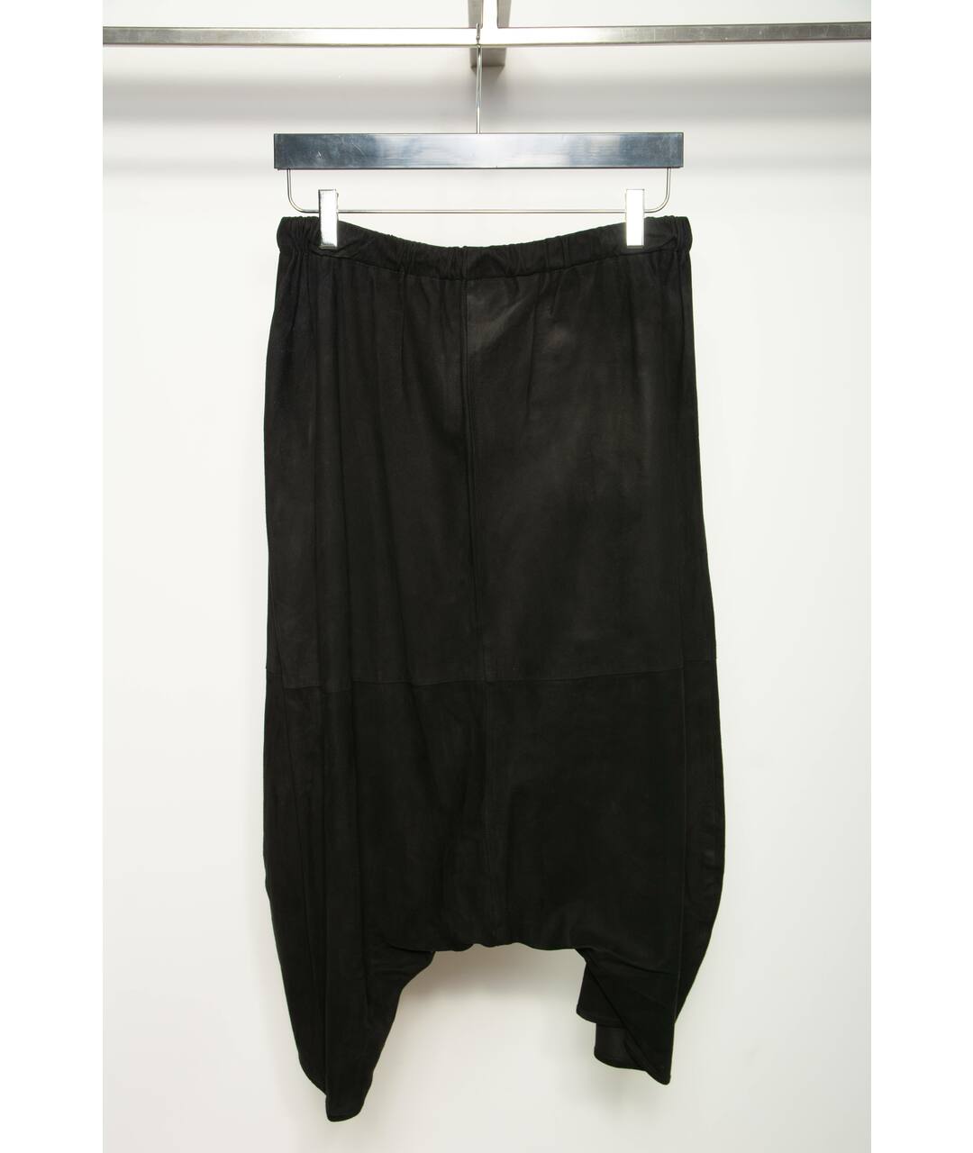 SAINT LAURENT Черные замшевые брюки широкие, фото 2