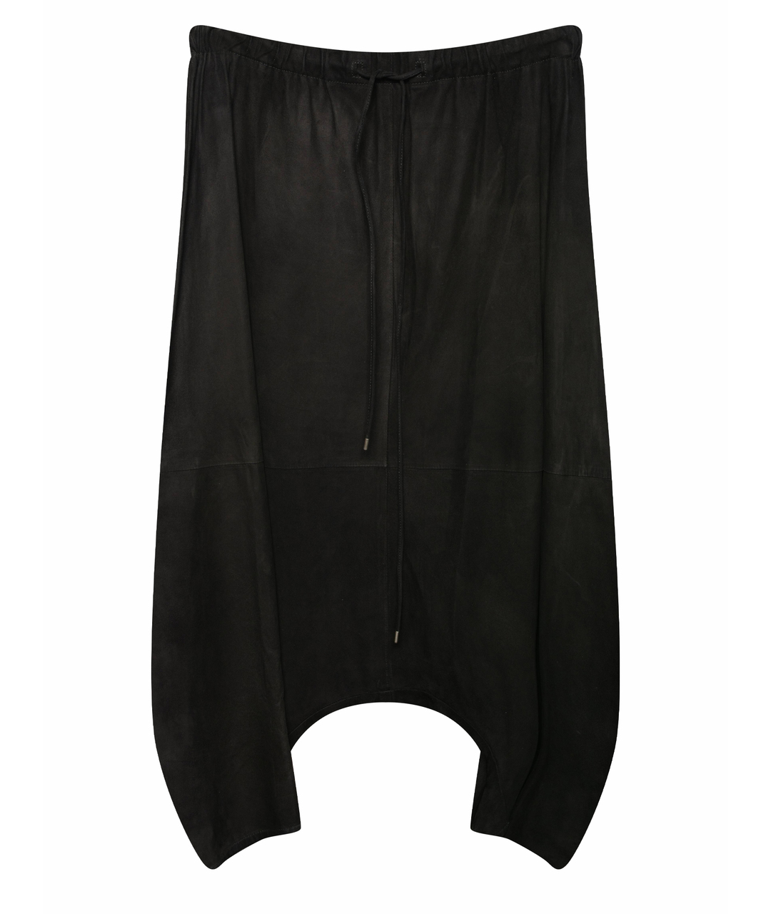 SAINT LAURENT Черные замшевые брюки широкие, фото 1