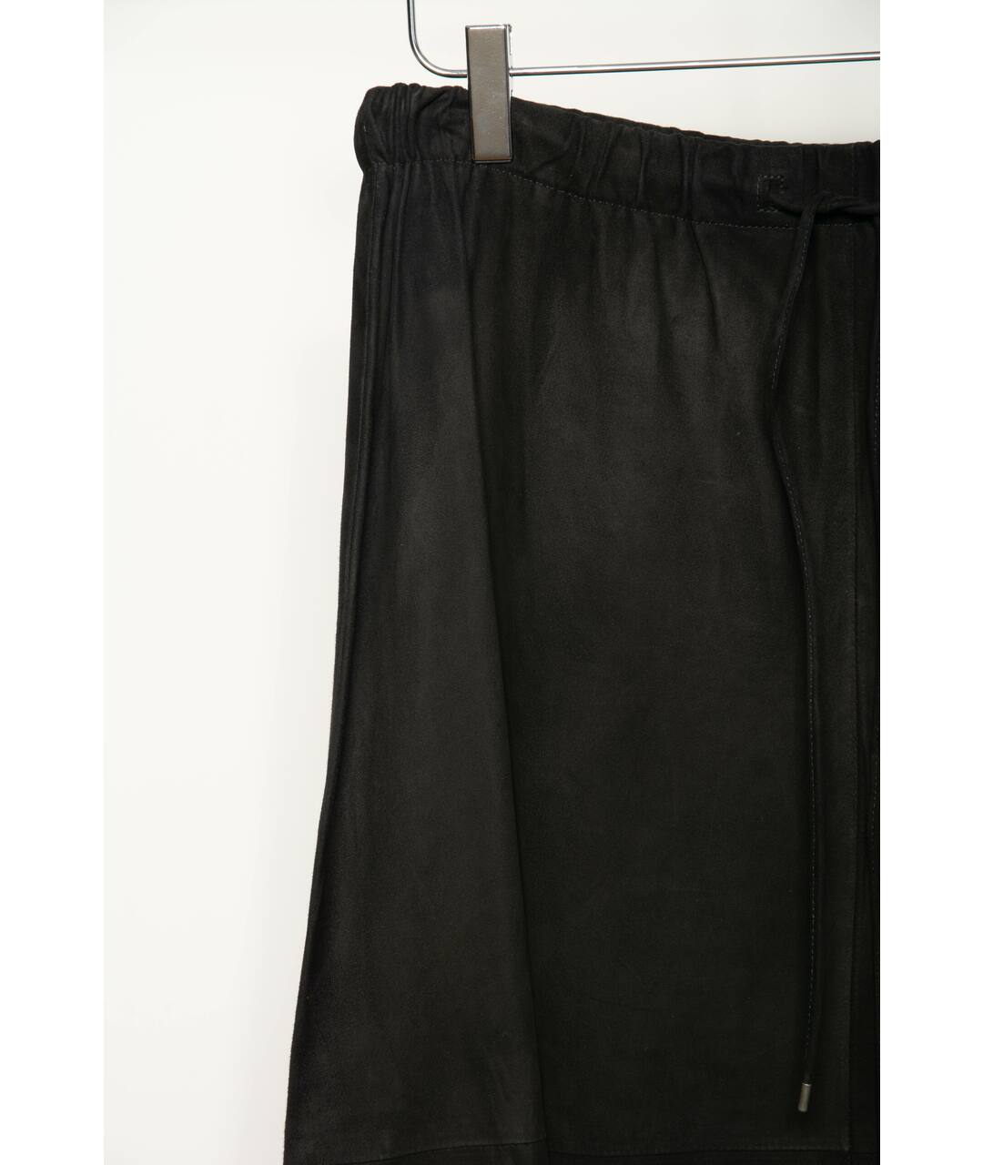 SAINT LAURENT Черные замшевые брюки широкие, фото 4