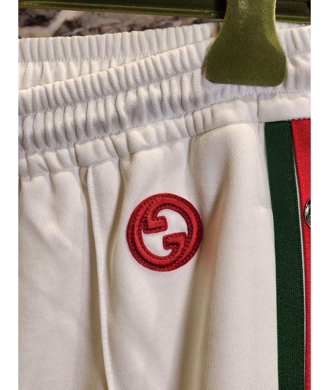 GUCCI Белые брюки широкие, фото 4