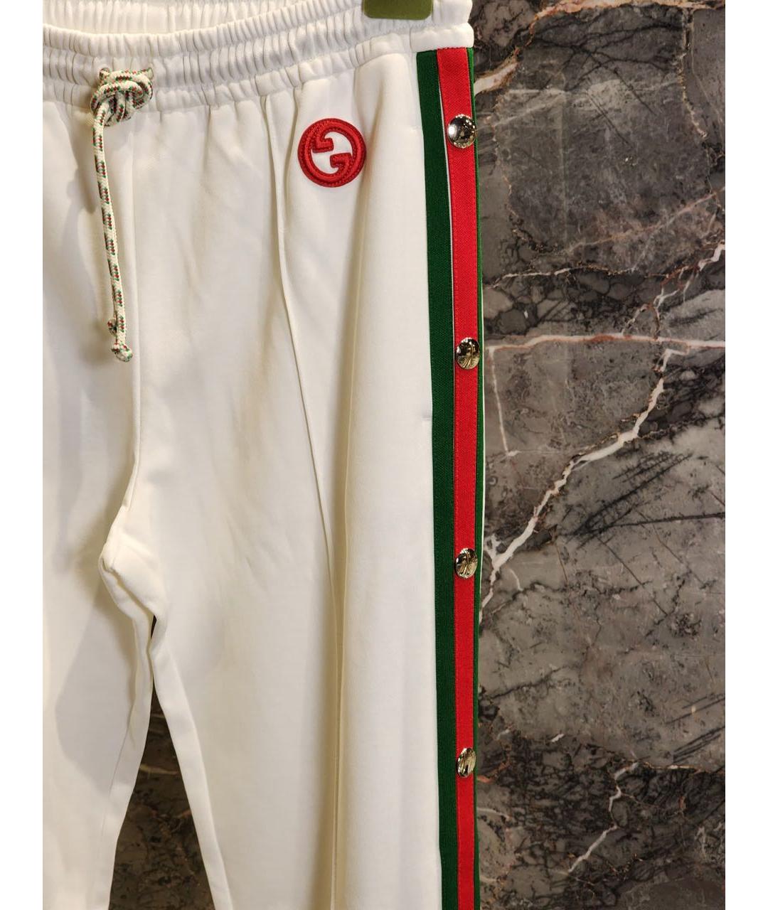 GUCCI Белые брюки широкие, фото 5