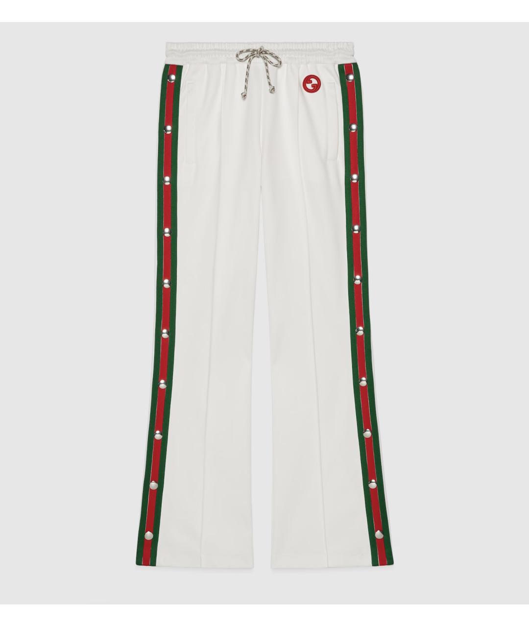 GUCCI Белые брюки широкие, фото 7