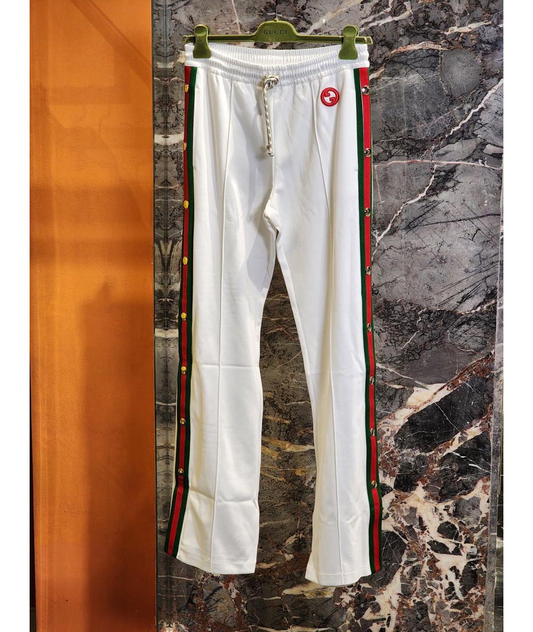 GUCCI Белые брюки широкие, фото 6