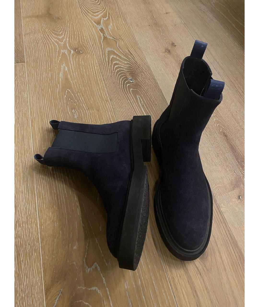 FABI Темно-синие замшевые ботинки, фото 4