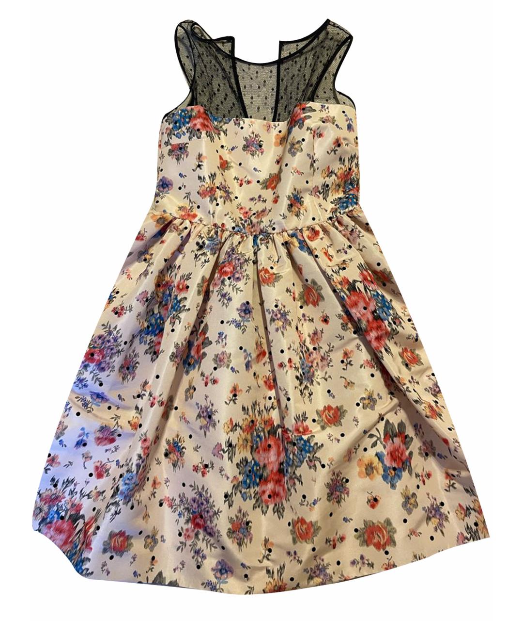 RED VALENTINO Желтое полиэстеровое вечернее платье, фото 1