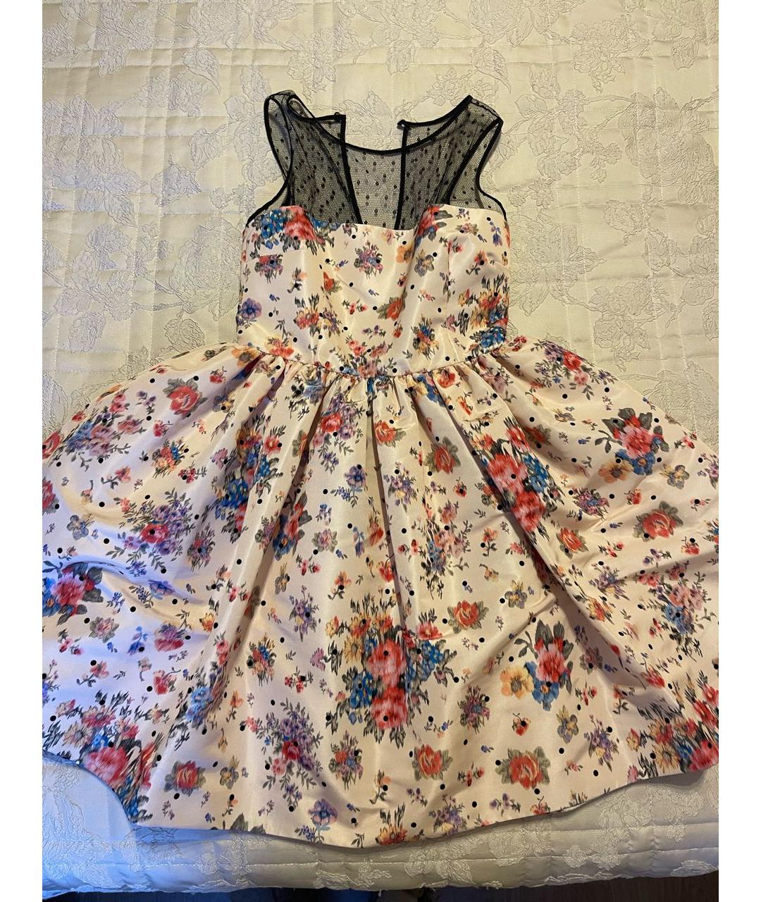 RED VALENTINO Желтое полиэстеровое вечернее платье, фото 3